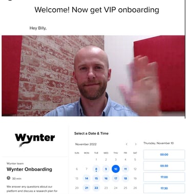 wynter book a meeting